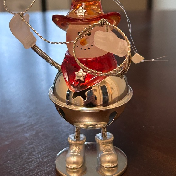 Cowboy snowman ornament. - Picture 5 of 10